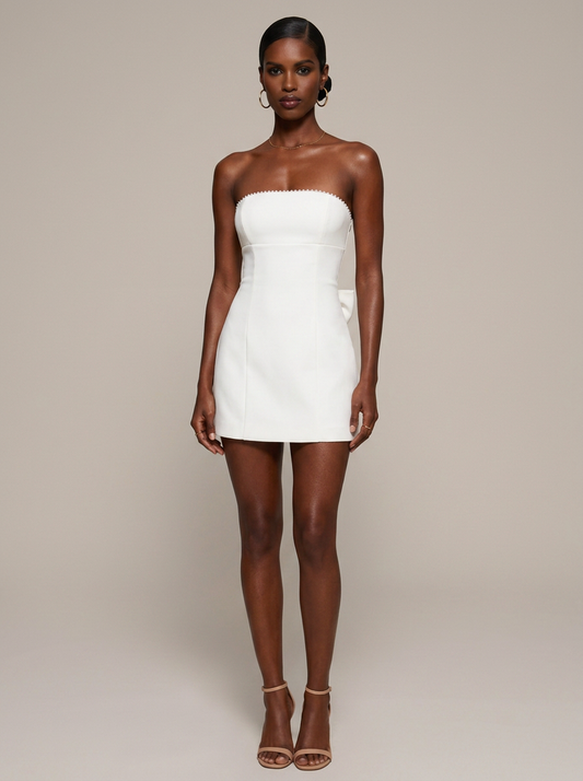 Elodie Bow Mini Dress