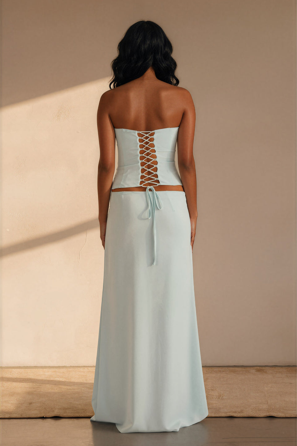 Bay Front-Tie Maxi Skirt