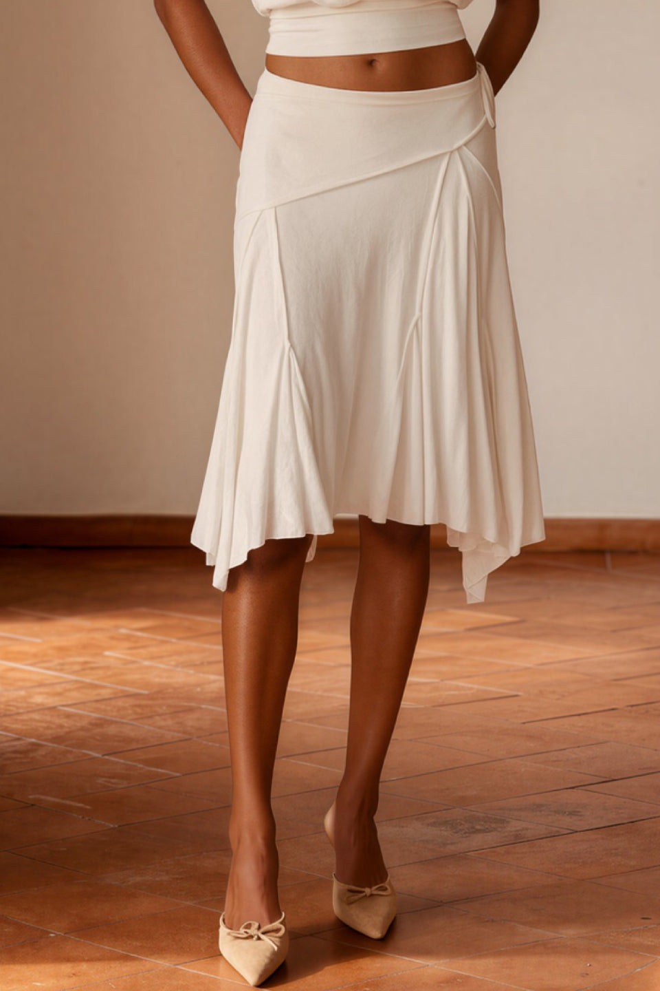 Sena Asymmetric Midi Skirt